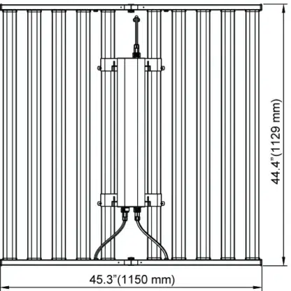 Mo's 1000w LED Grow Light - Deminsions